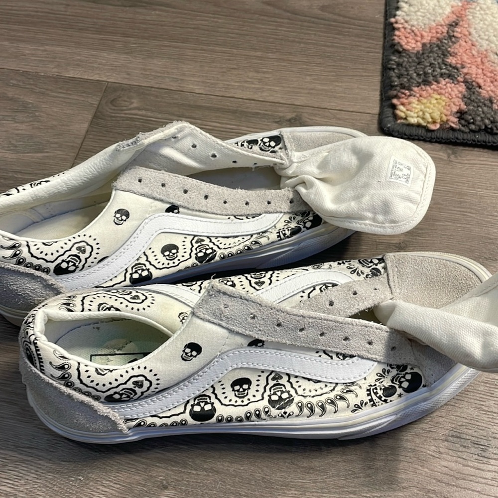 Vans Skeleton Loafers, Gentle Used, 7.5